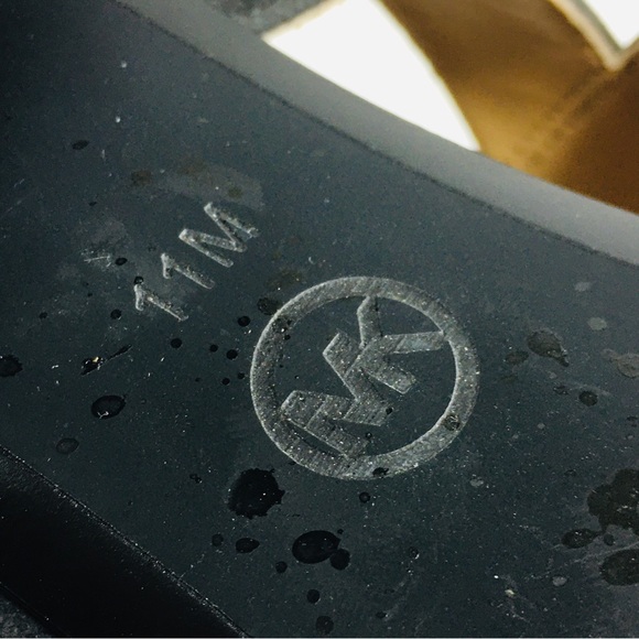 Michael Kors Valerie Sandal Suede Charcoal 11 M - Picture 9 of 15